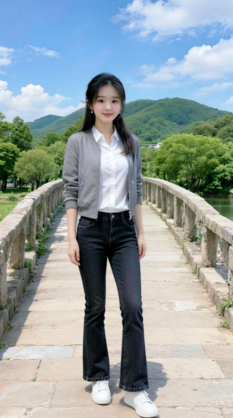 分享美好小姐姐 小桥头 小妞