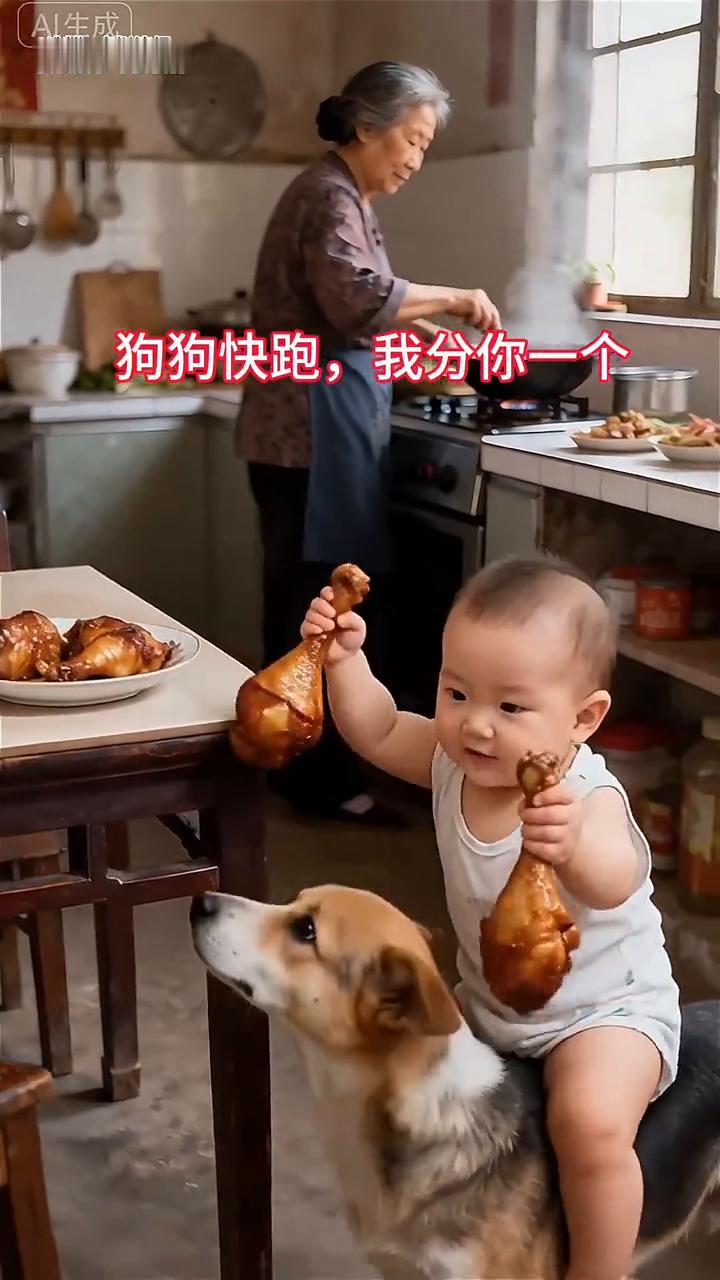 狗狗快跑，我分你一个。