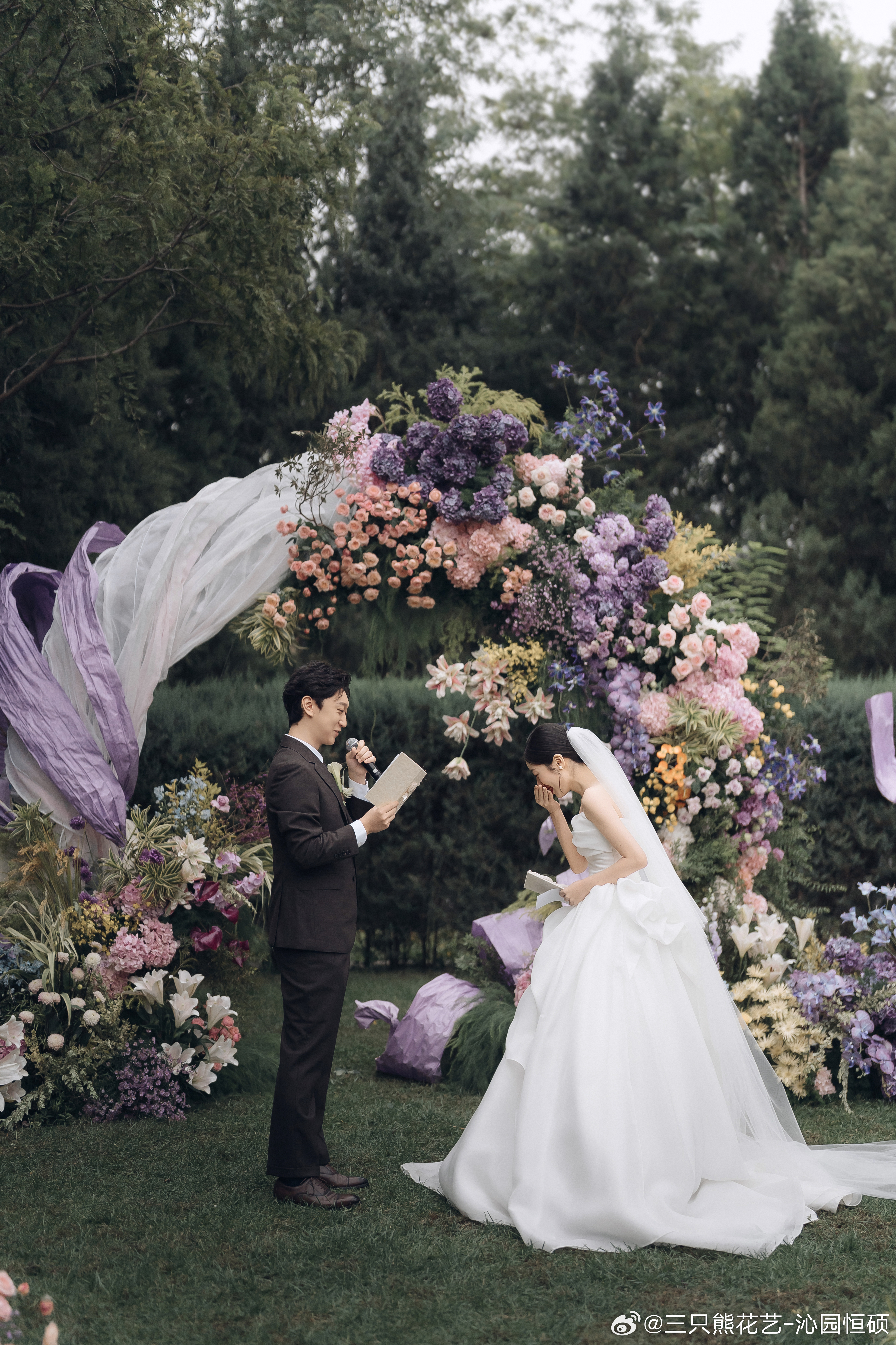 2025.10.03丽都公园 草坪婚礼.温柔到骨子里，紫粉色系婚礼💜🌸 