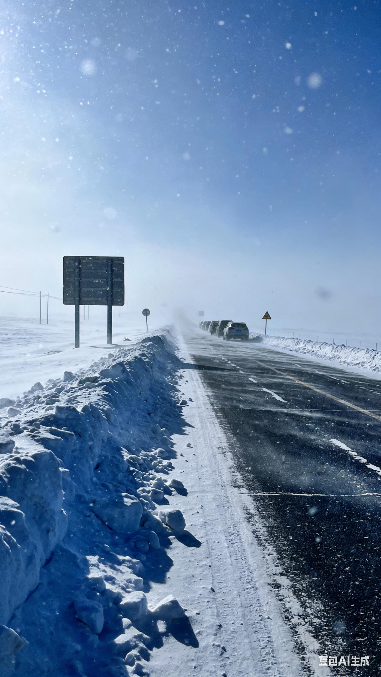 “铲雪5小时送女儿返校”被骂溺爱？内蒙古风雪里的父母没说话，只是把铁锹插进雪堆深