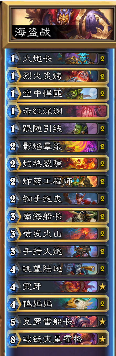 炉石传说 开炮！海盗战天下第一：AAECAcGPBATj5gbr1gey2Aer