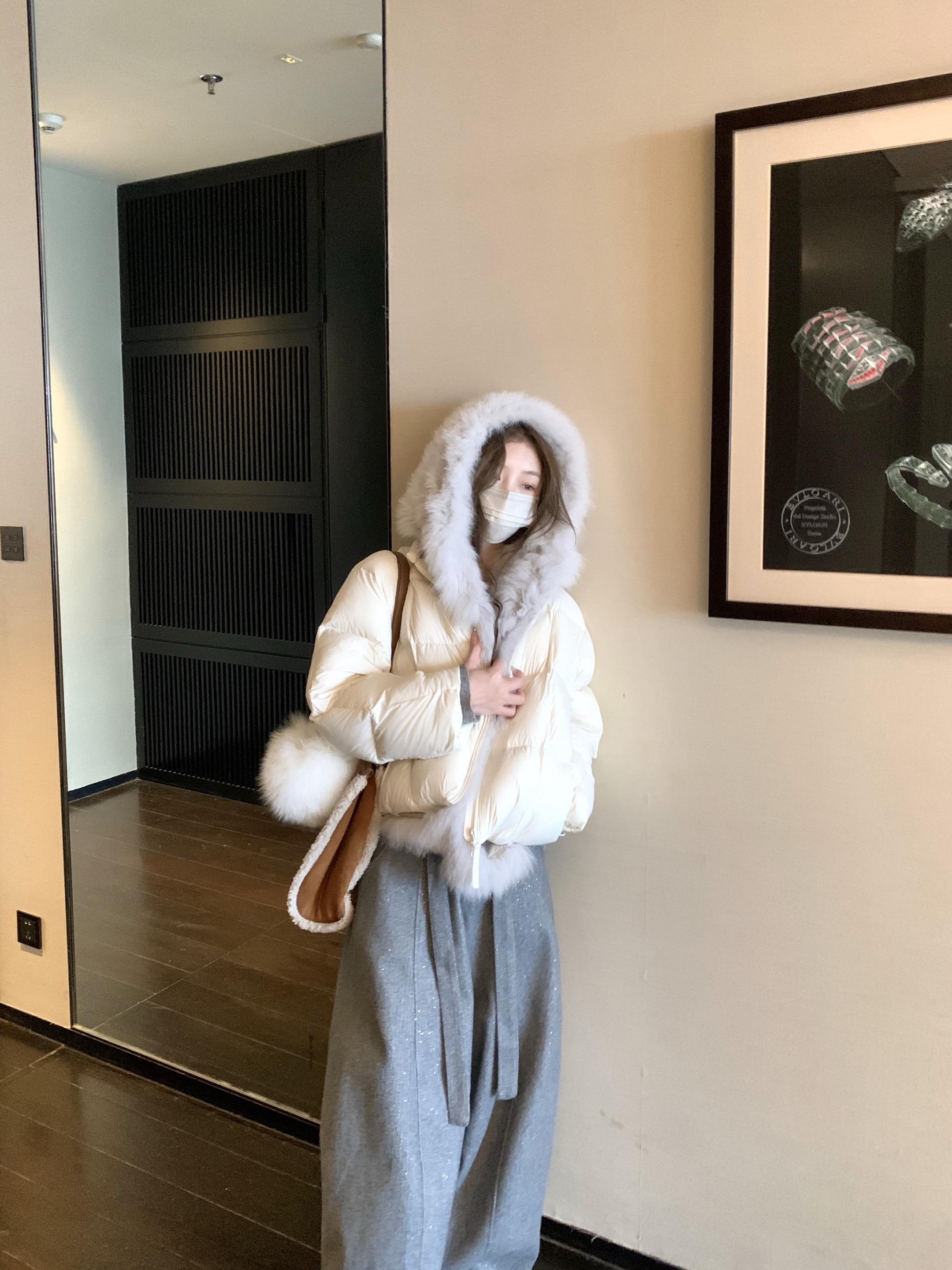 穿搭 慵懒风穿搭 今天穿什么 羽绒服 日常分享