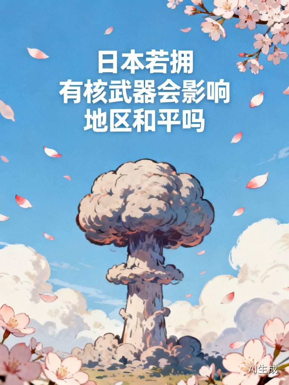 日本若拥有核武器，那地区和平必然会受到严重影响。近期日本防卫大臣小泉进次郎宣称探