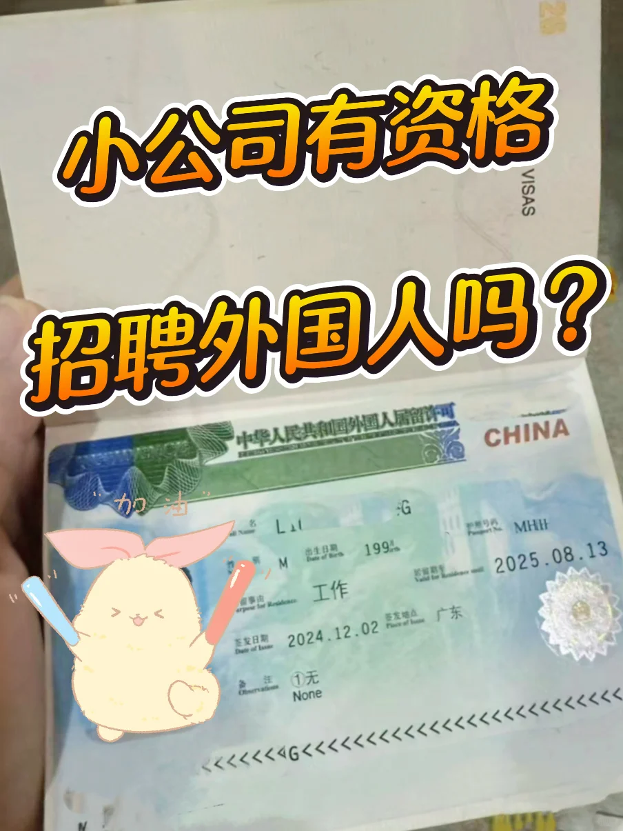 小公司有资格给外国人申请中国工作签证吗