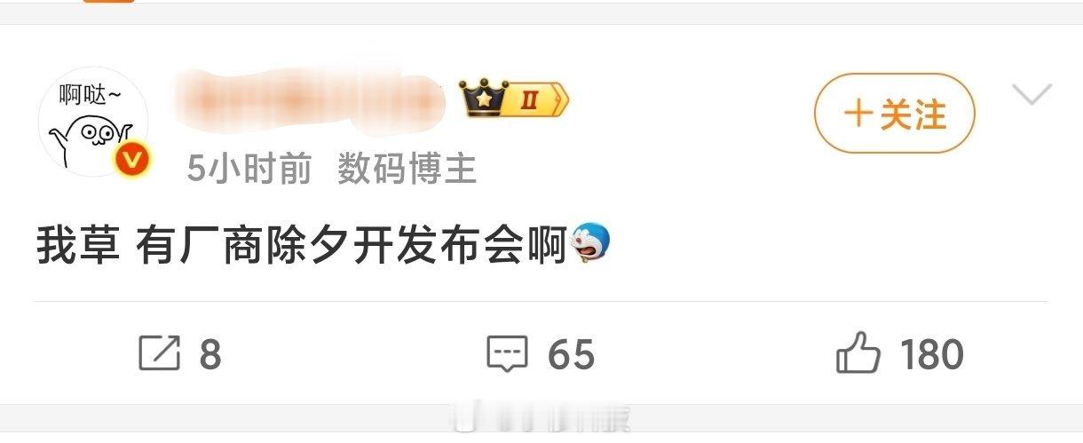 哪个品牌在除夕开发布会？