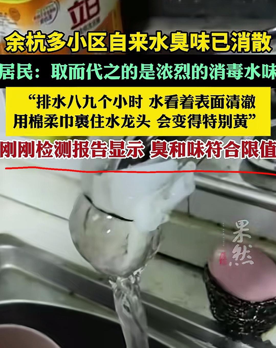 检测报告显示“臭和味”符合限值每个字都认识，我竟然没看懂啥意思杭州多地自来水质异