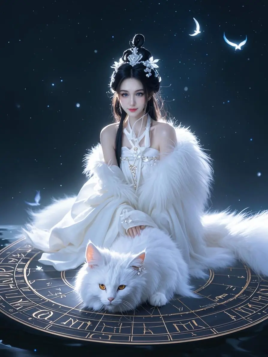 仙狸神女 仙气十足 混血美女来了 甜系女孩 九尾狐神图