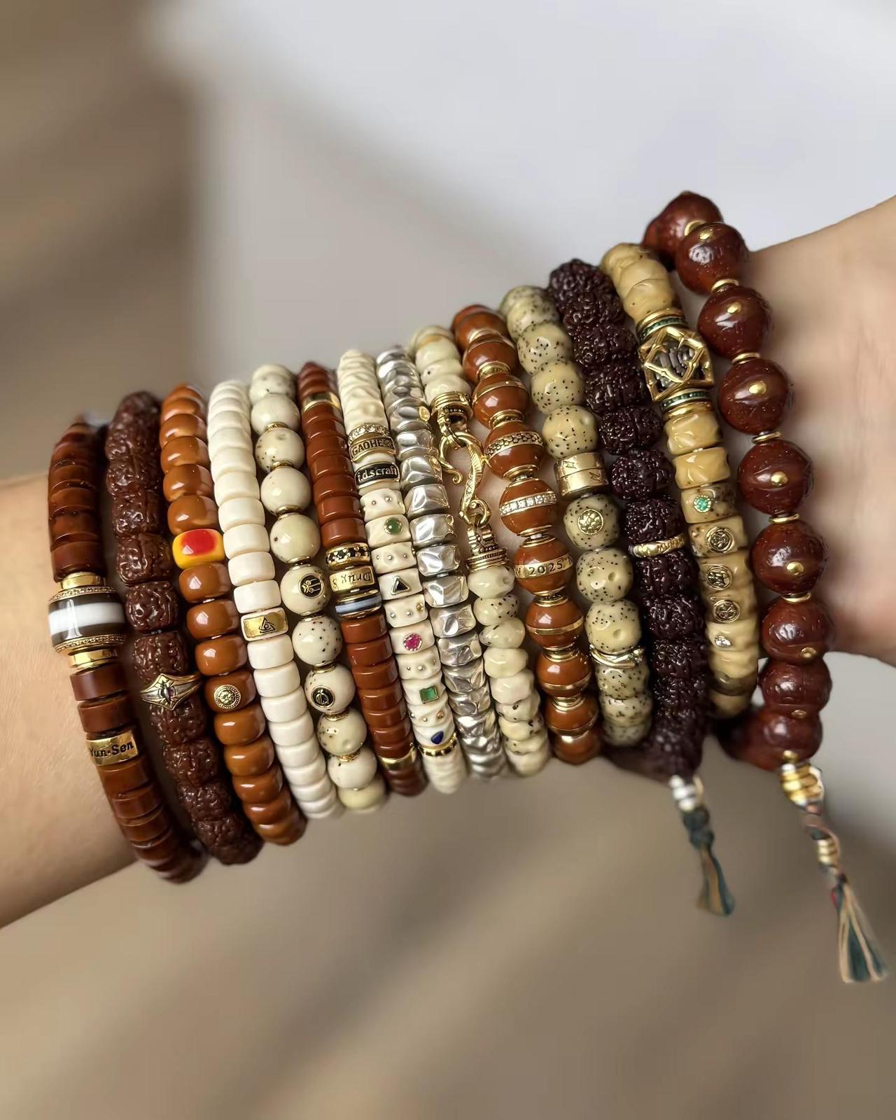 单圈手串 你们喜欢哪些手串叠戴～文玩 文玩手串 手串配饰 文玩配饰