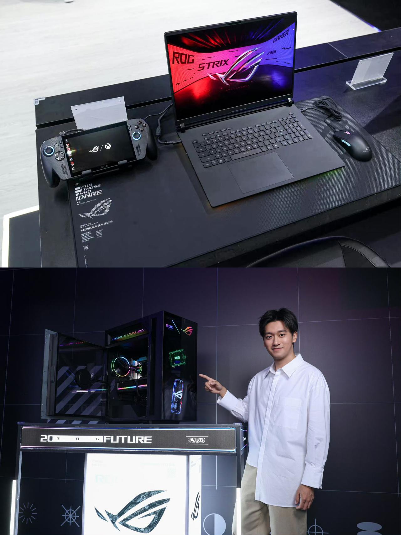 ROG是懂选代言的，周冠宇都来了。
最近ROG DAY发布会，周冠宇直接来现场代