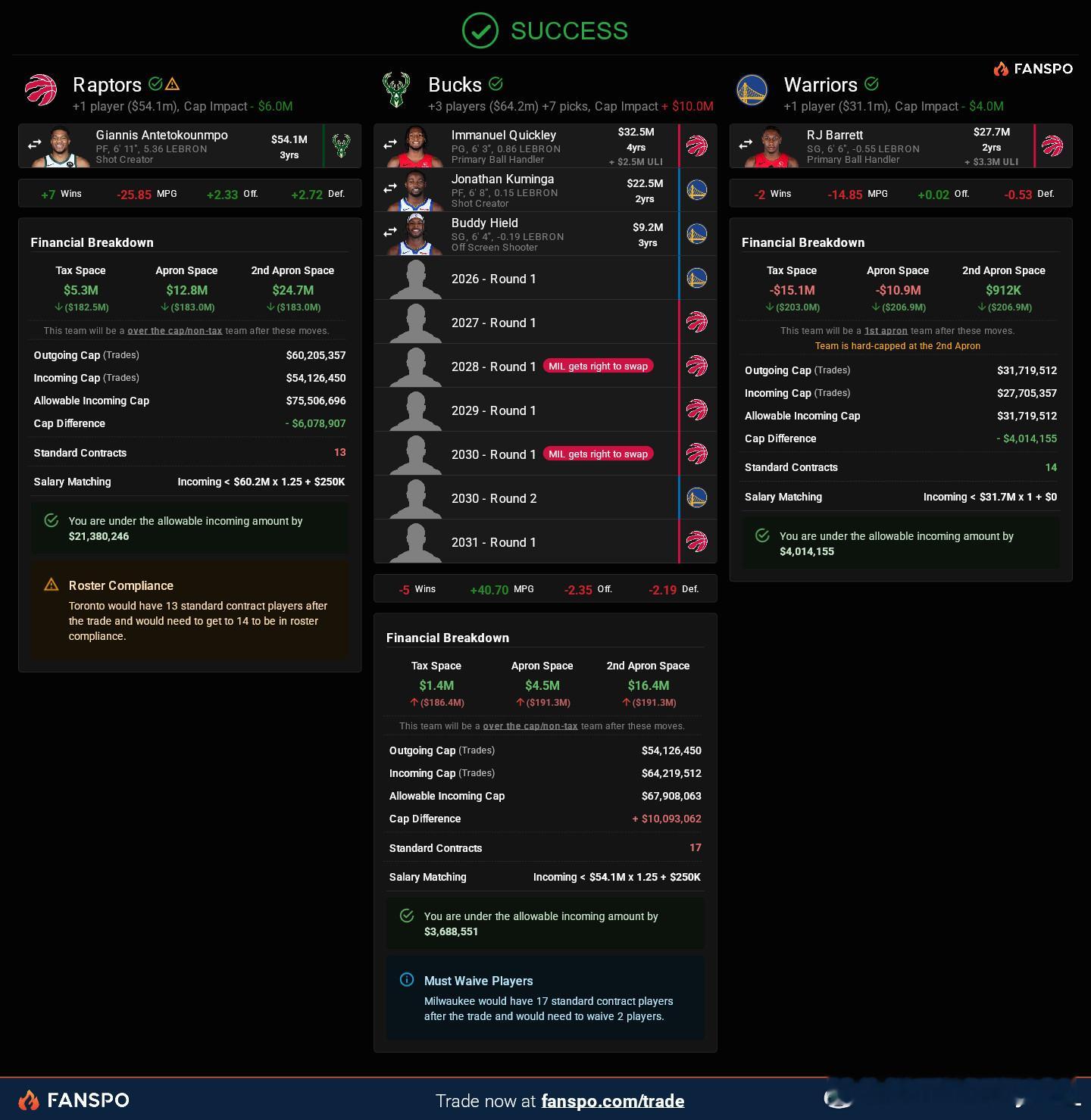 勇士领跑字母哥交易热火领跑字母哥争夺战拓媒将杨瀚森和字母哥交易联系雄鹿听取字母哥