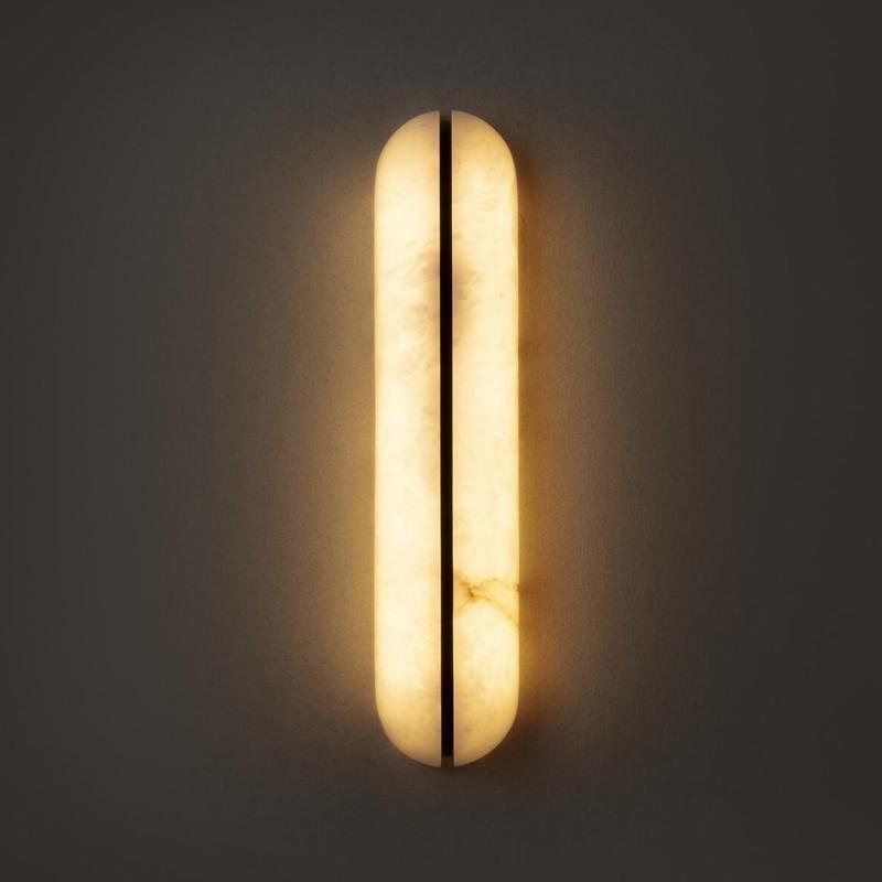 西班牙云石壁灯设计师意式轻奢客厅背景墙卧室床头楼梯间走廊灯