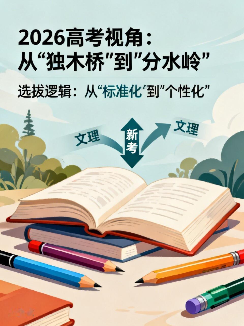 从 2026 年的高考视角回望几十年前，最深刻的变化在于从“改变命运的独木桥”变