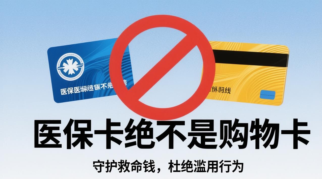 【别再把医保卡当"购物卡"！这是全体老百姓的救命钱！】

医保卡绝不是购物卡，这