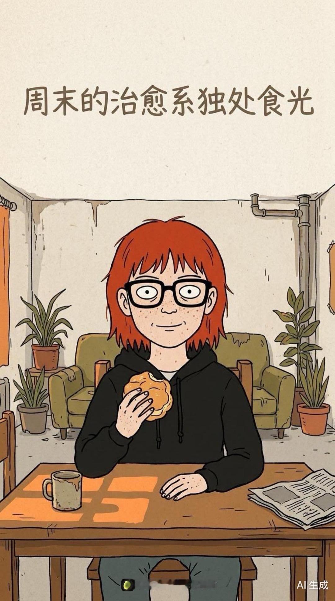 周末治愈系独处食光～漫画 漫画推荐 双相情感障碍 生活碎片