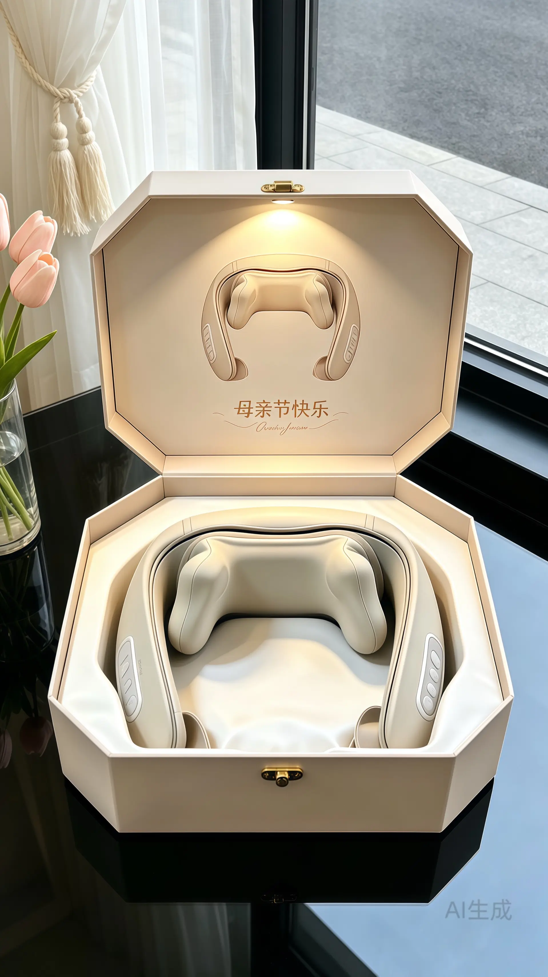 腰颈按摩披肩。