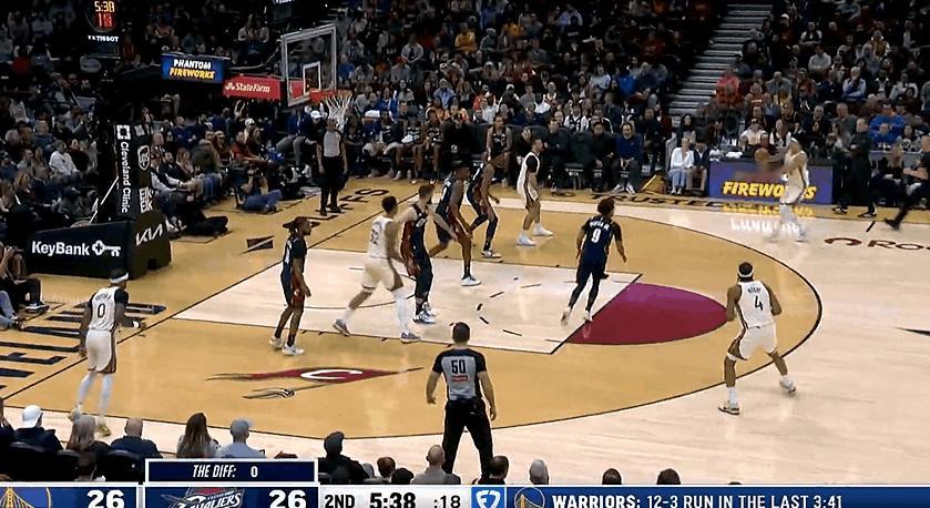 熟悉的剧本！勇士第二节追回来了！
在首节仅得12分的情况下，勇士第二节再次爆发，