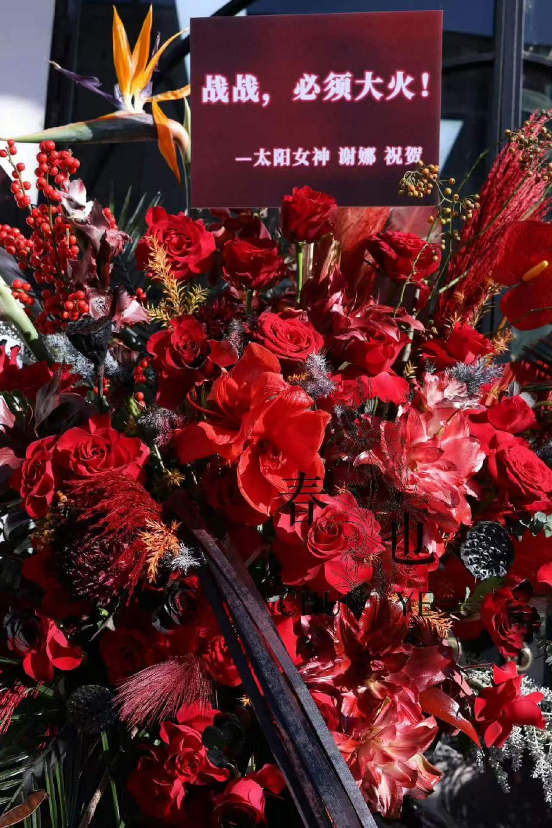 谢娜给肖战南京演唱会送花篮好漂亮！ ​​​