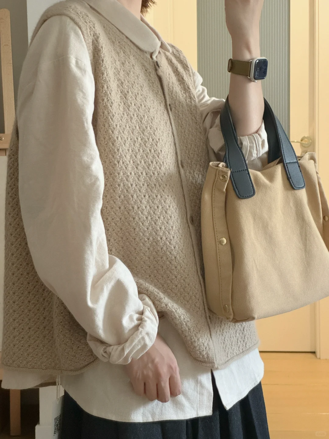 奶里奶气带点复古穿搭