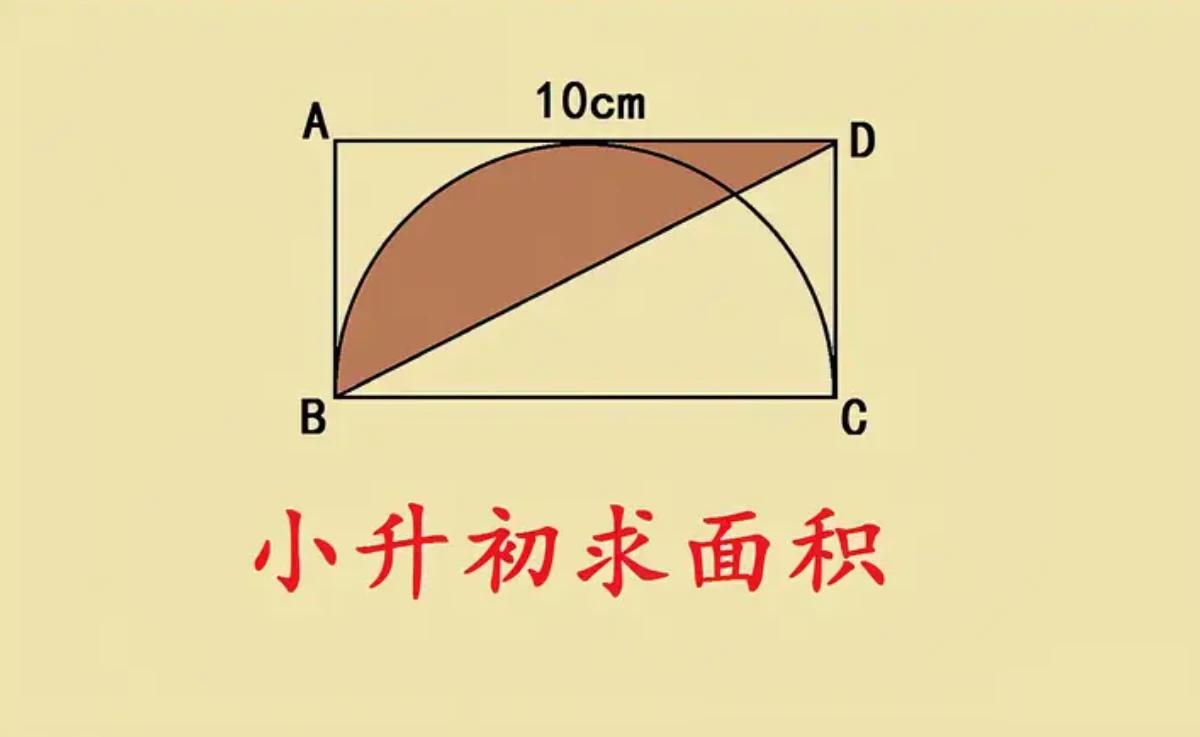 小升初一道经典的求阴影部分面积，会的学生其实并不多，找到方法轻松拿捏题目。

如