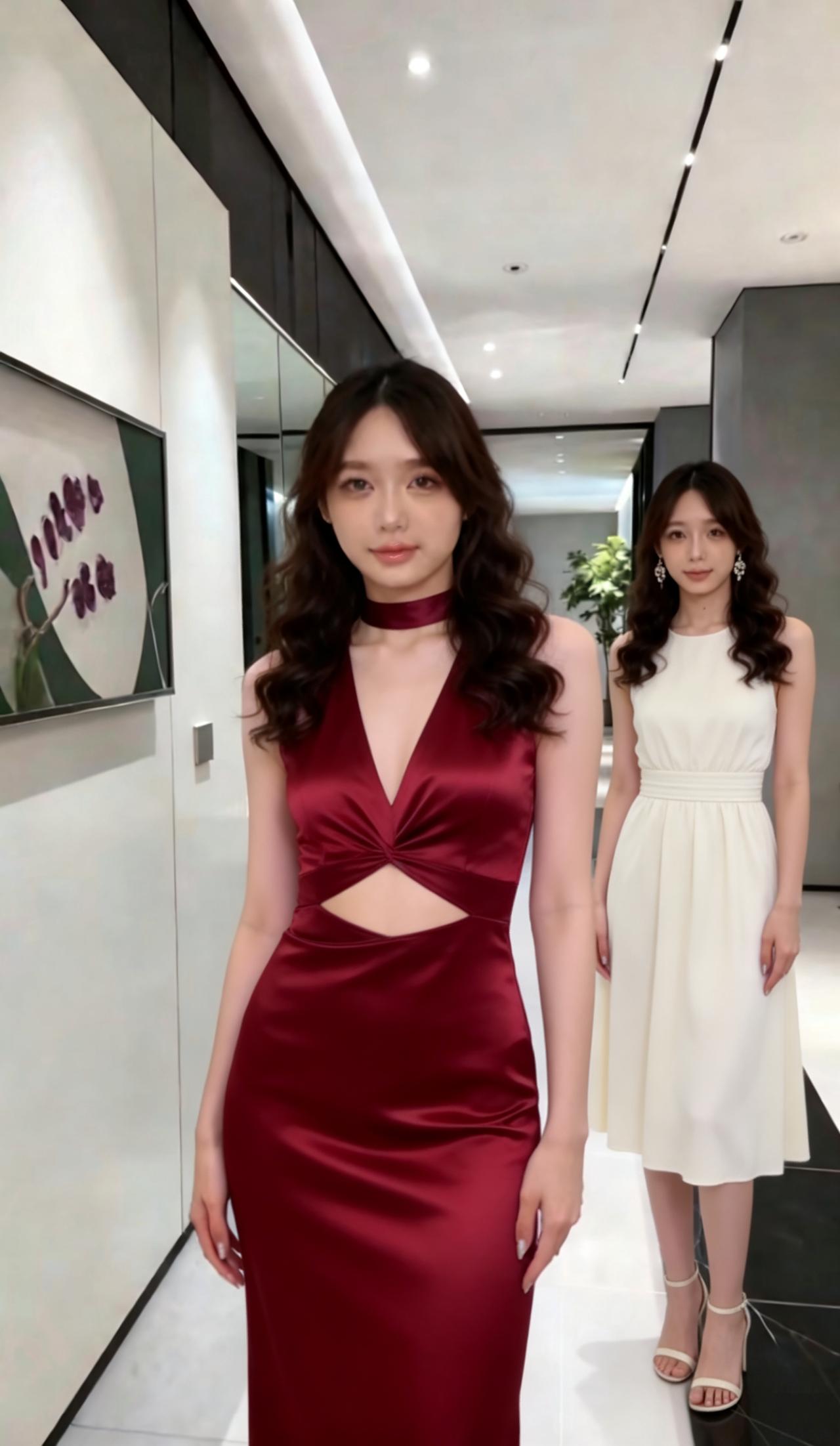 裙子的设计越来越美。