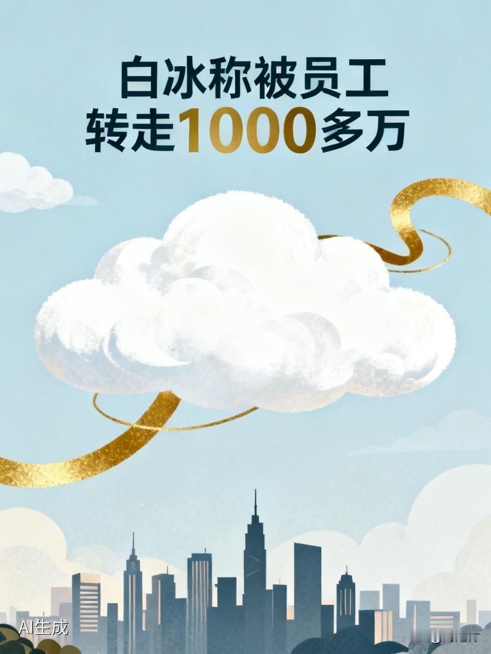 白冰发视频称被员工转走1000多万 白冰发视频说被员工转走1000多万，这事儿简