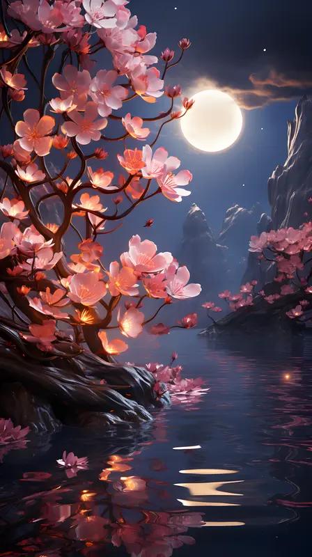 春宵一刻值千金（四首）
早间散步随吟
（一）
春宵一刻值千金，花影月痕绕丽人。