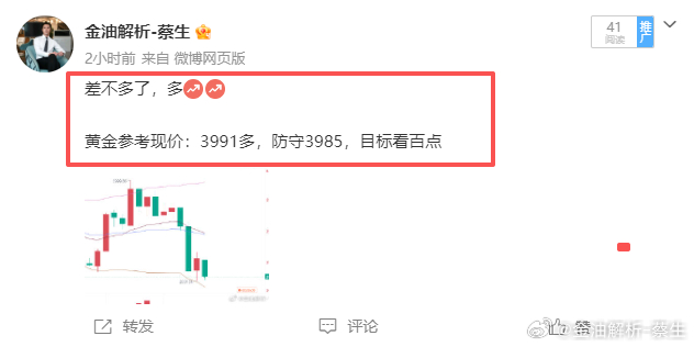 黄金3991多单截止高点已经拿下110点利润，晚间还将继续下跌！黄金这波反弹完全