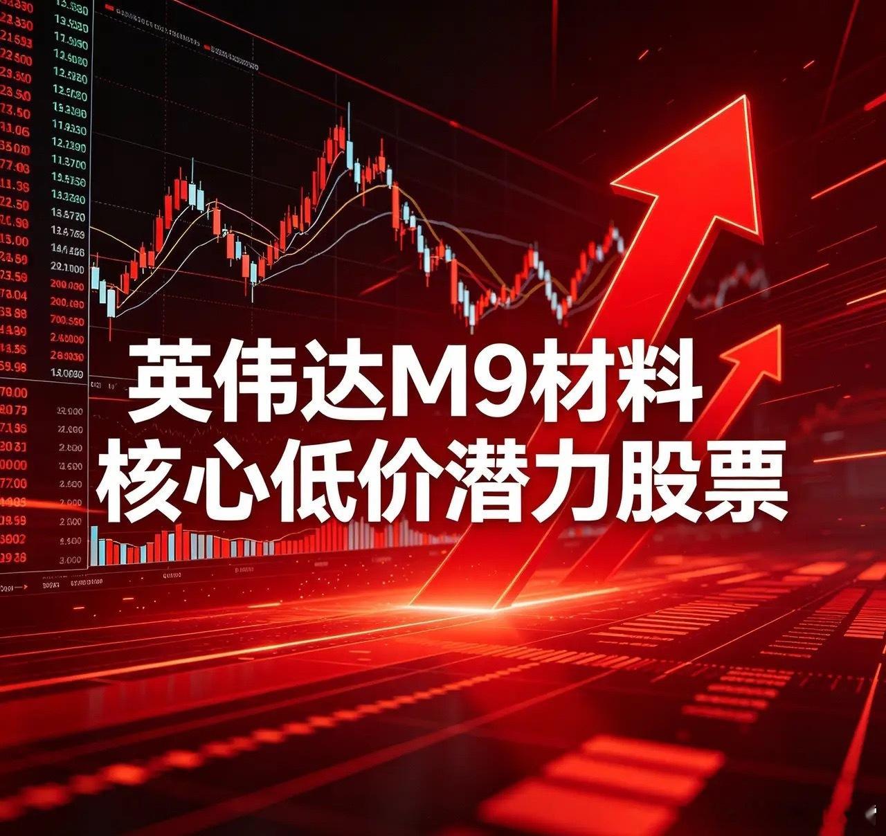 英伟达M9材料核心低价潜力股票1. 瑞丰高材(300243)：收盘价：18.34