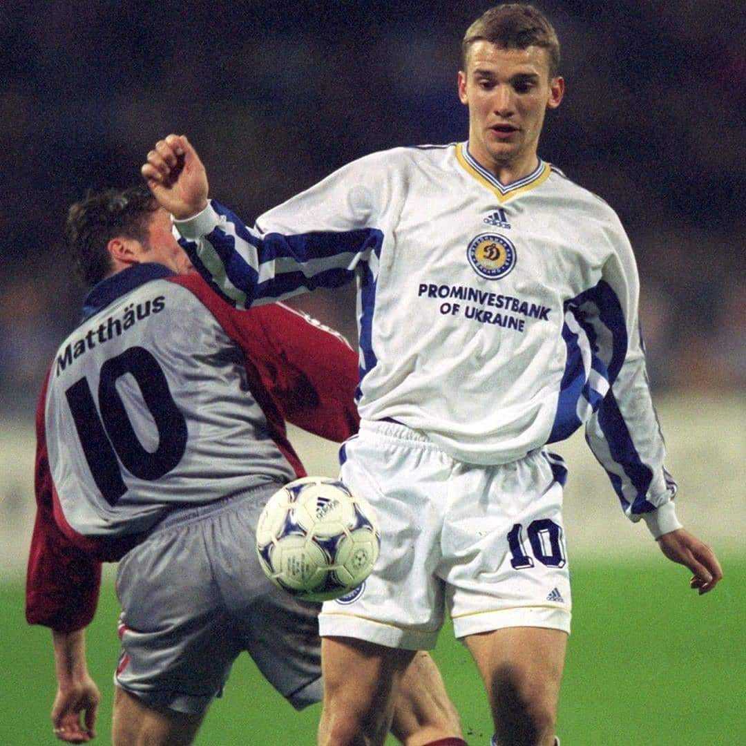 【老照片】 欧冠联赛 Lothar Matthäus and Andriy Sc