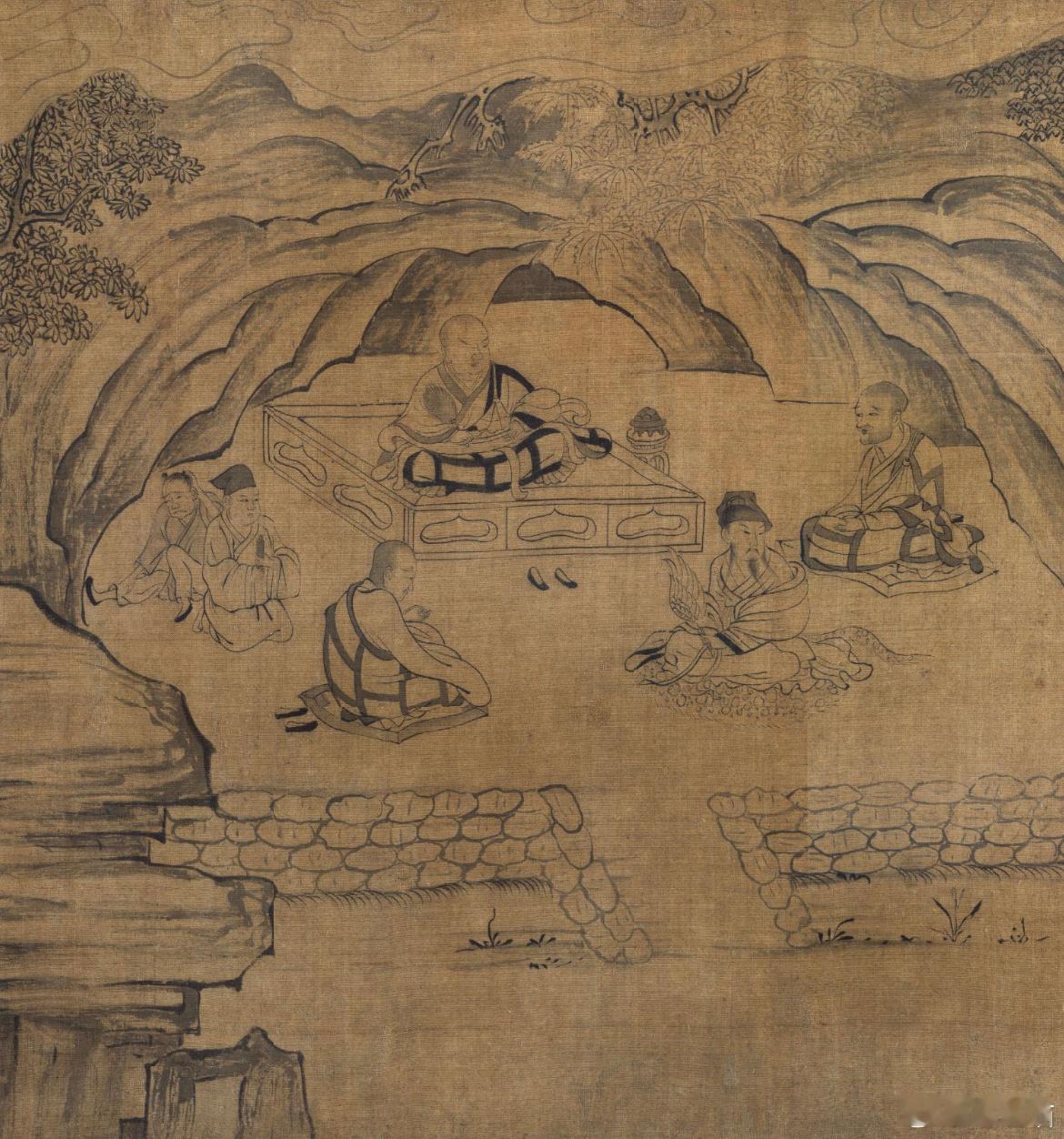 《莲社图》上海博物馆/藏 ​​​