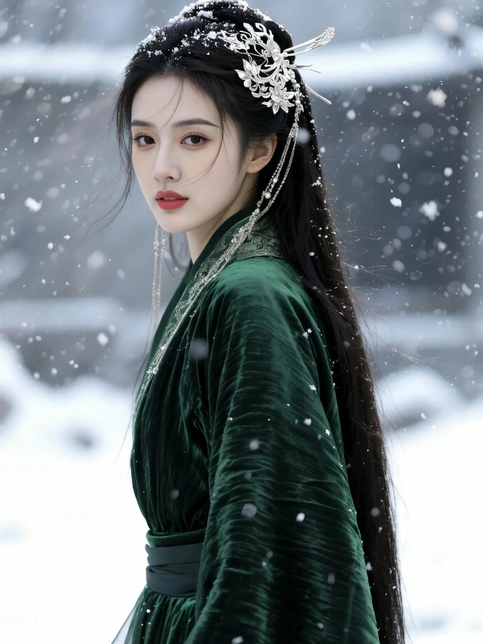 AI雪境古装照 ai创作 独白玩法训练营 玩法合伙人计划