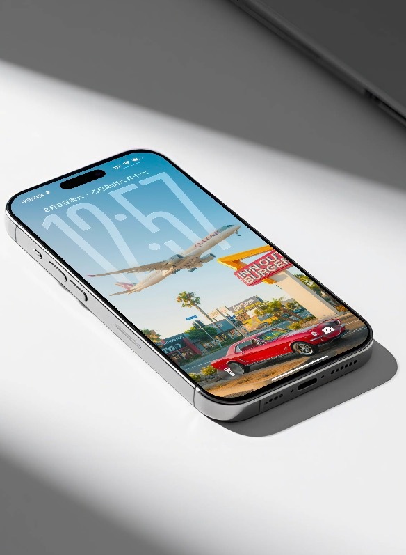 今天的 iOS 26 大时间 景深壁纸[卡皮巴拉] ​​​