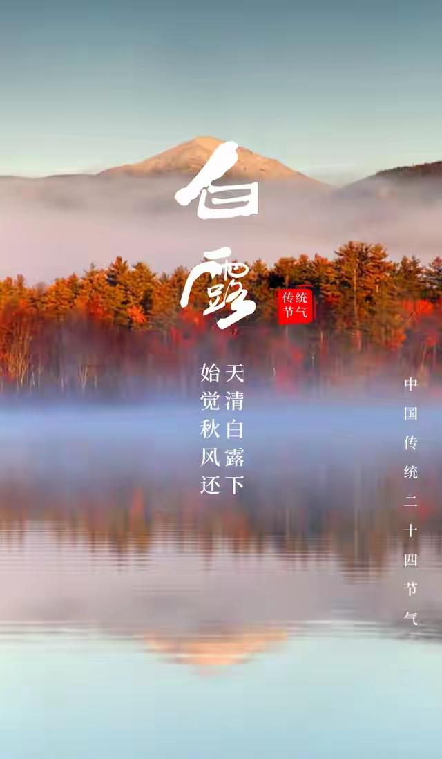 秋意渐浓，白露降临，天高云淡，清风拂面。