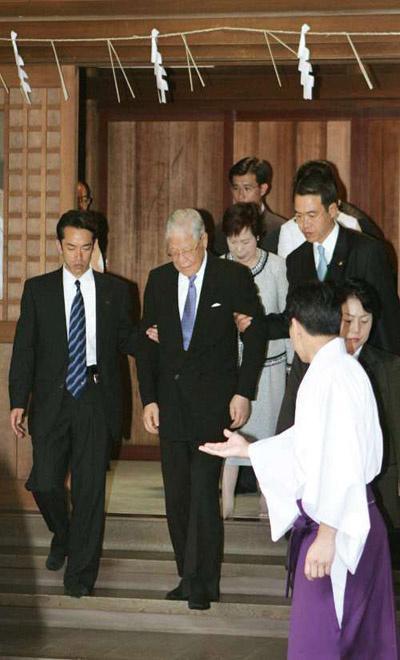 2007年6月7日，原中国国民党主席李登辉抵达日本。并以祭拜兄长亡灵为由，在东京