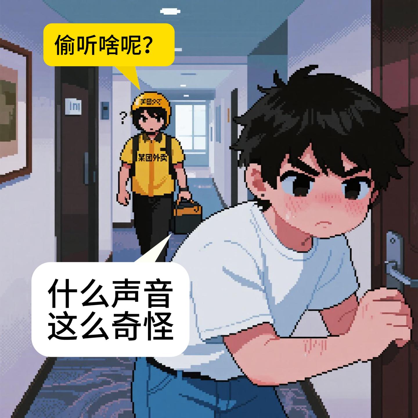 见义勇为的外卖小哥