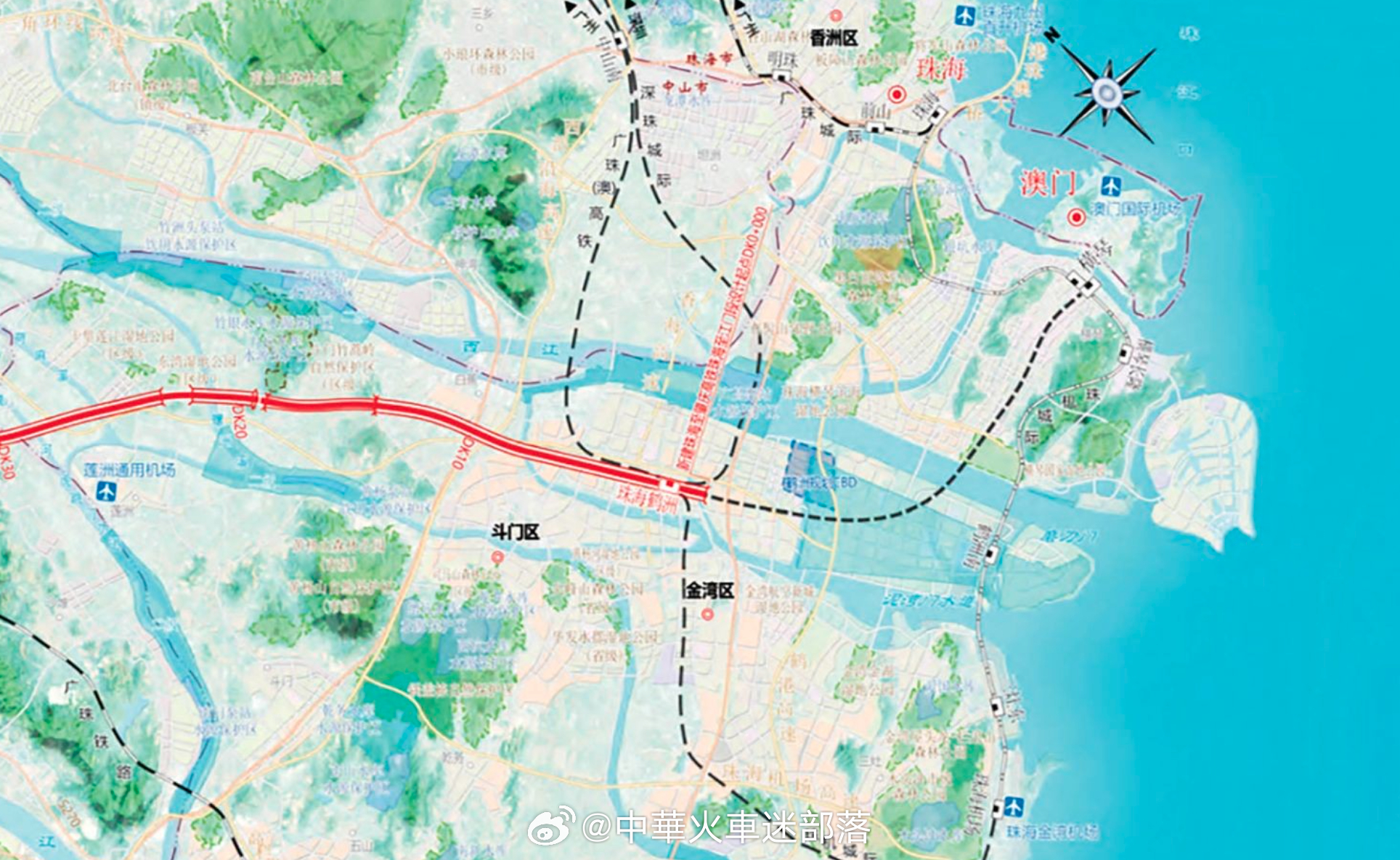 国铁播报【1.43亿 广珠澳高铁鹤琴段设计中标结果出炉 年内开建】近日，广州至珠