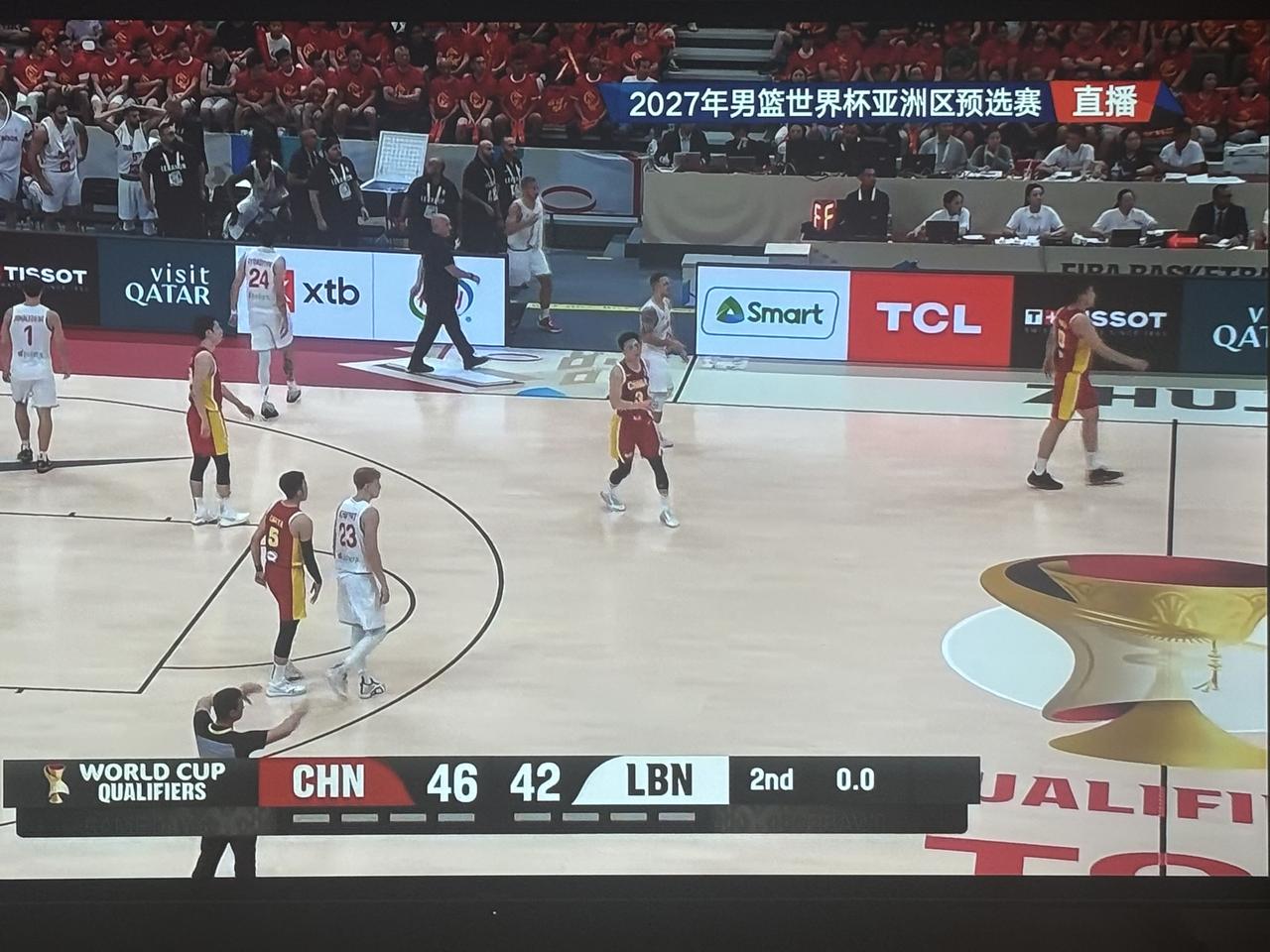 上半场比赛结束了！中国男篮继续领先！

         刚刚结束的世界杯男篮预