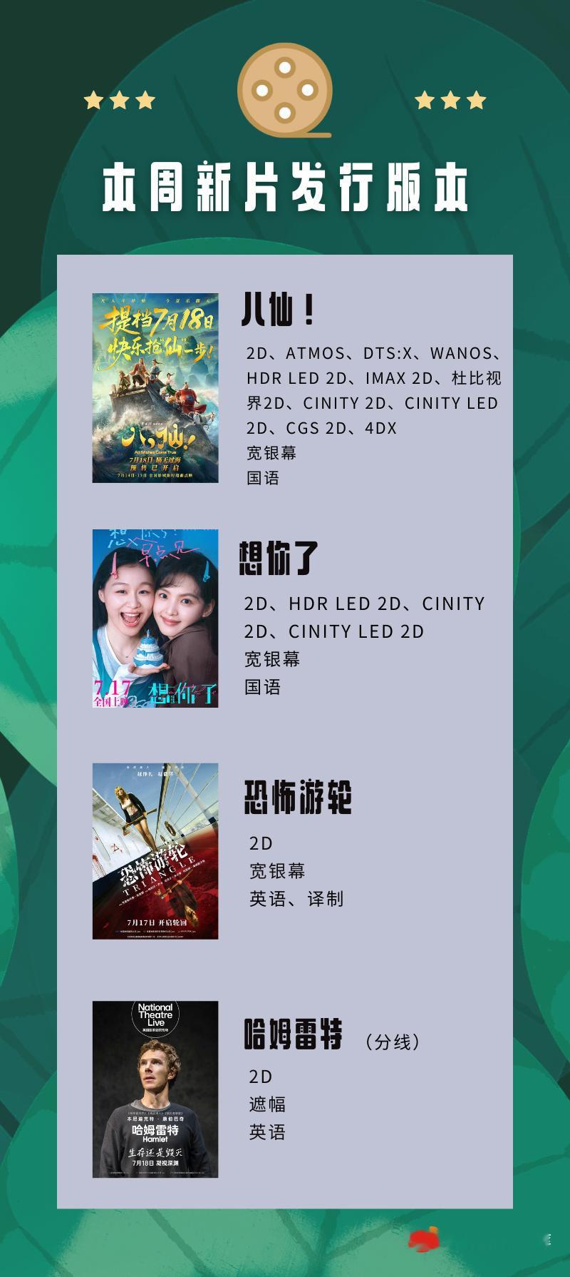 热映电影 很热闹的一个周末，《八仙！》值得。 