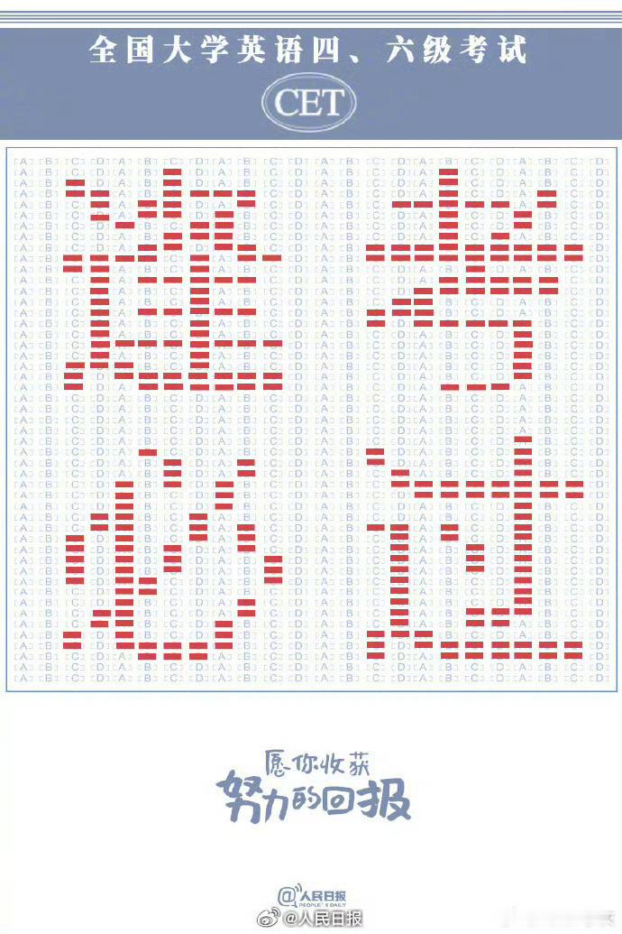 四六级逢考必过呀！ 