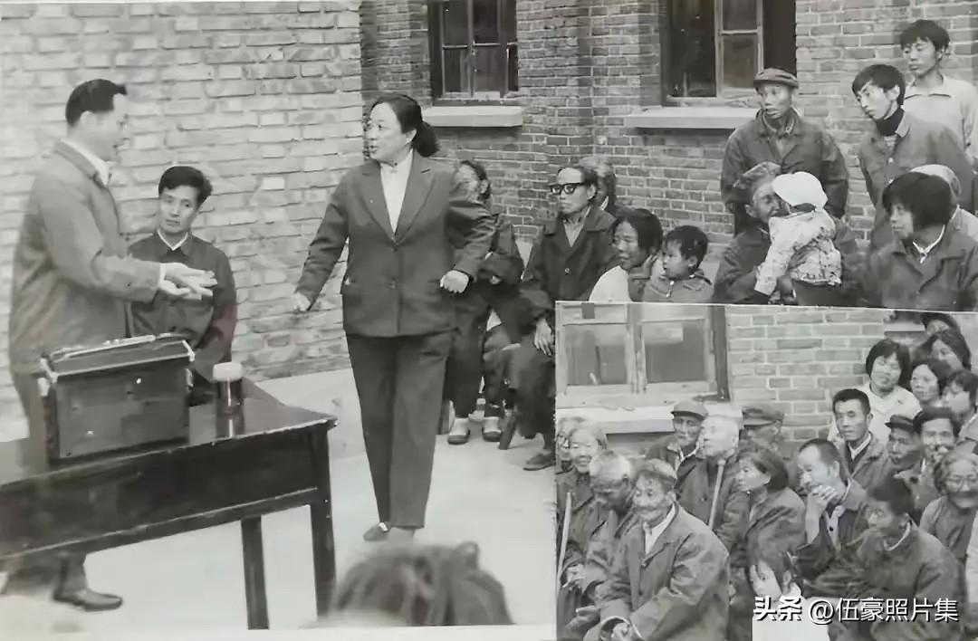 1984年10月10日，梅葆玖、梅葆玥姐弟二人，在故乡江苏泰州参加“纪念梅兰芳诞