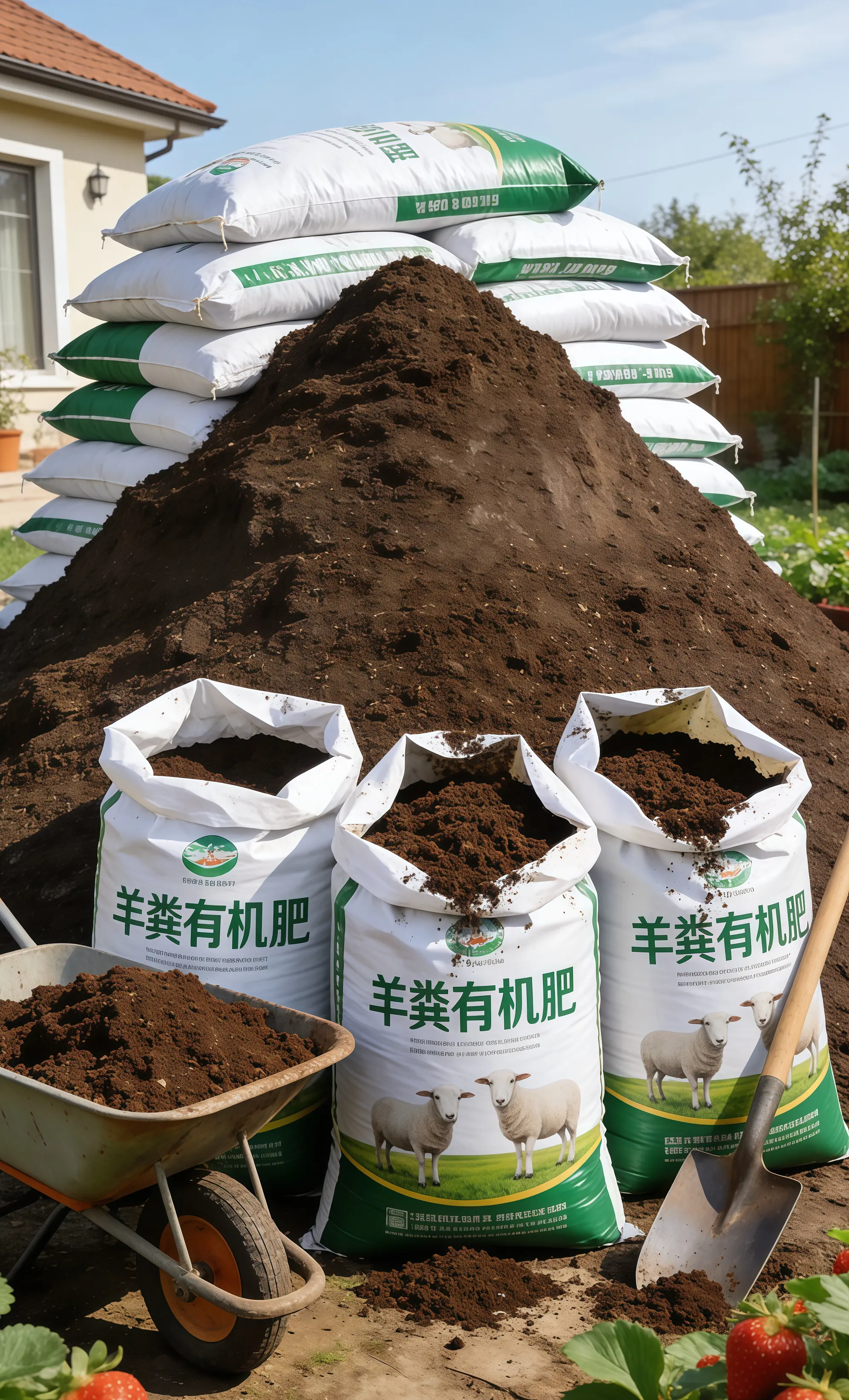 羊粪有机肥三农种植 优质农产品 阳台种植 有机肥