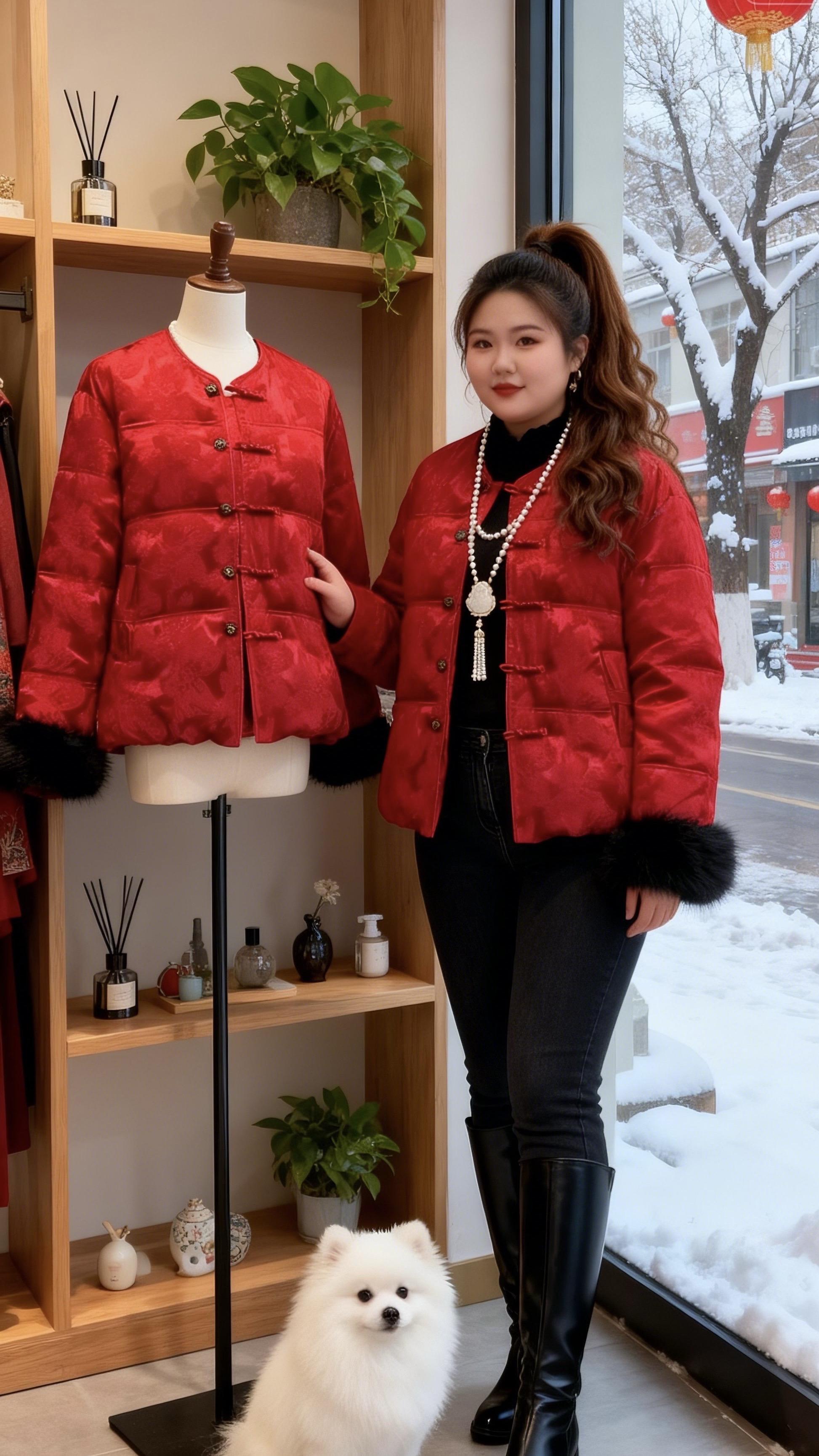 秋冬穿搭 保暖又好看一键入冬穿搭大码女装遮肉显瘦