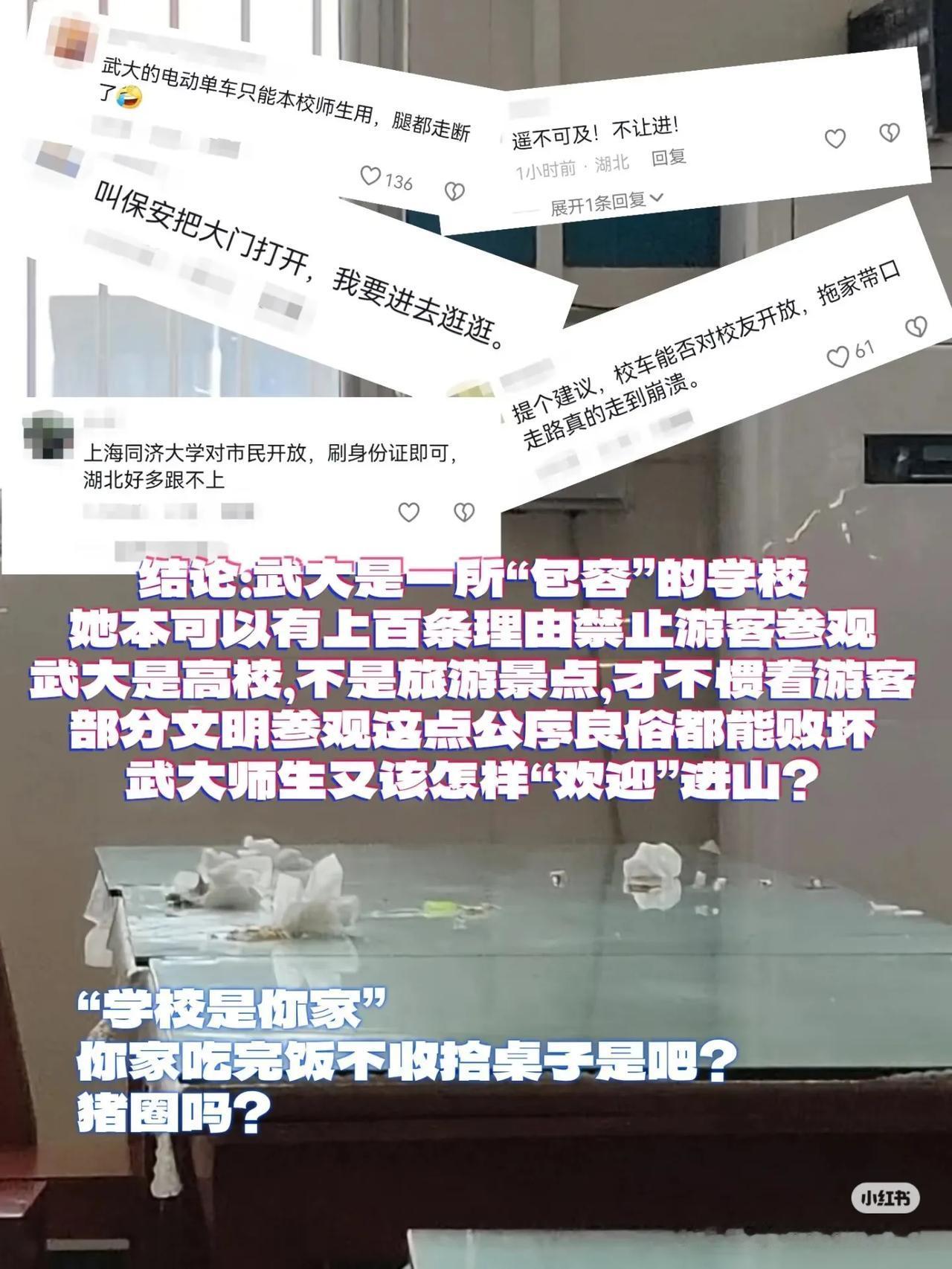 武大师生为武汉文旅火爆在各方面做出了巨大牺牲，武汉市应该怎么感谢武大？最近听武大