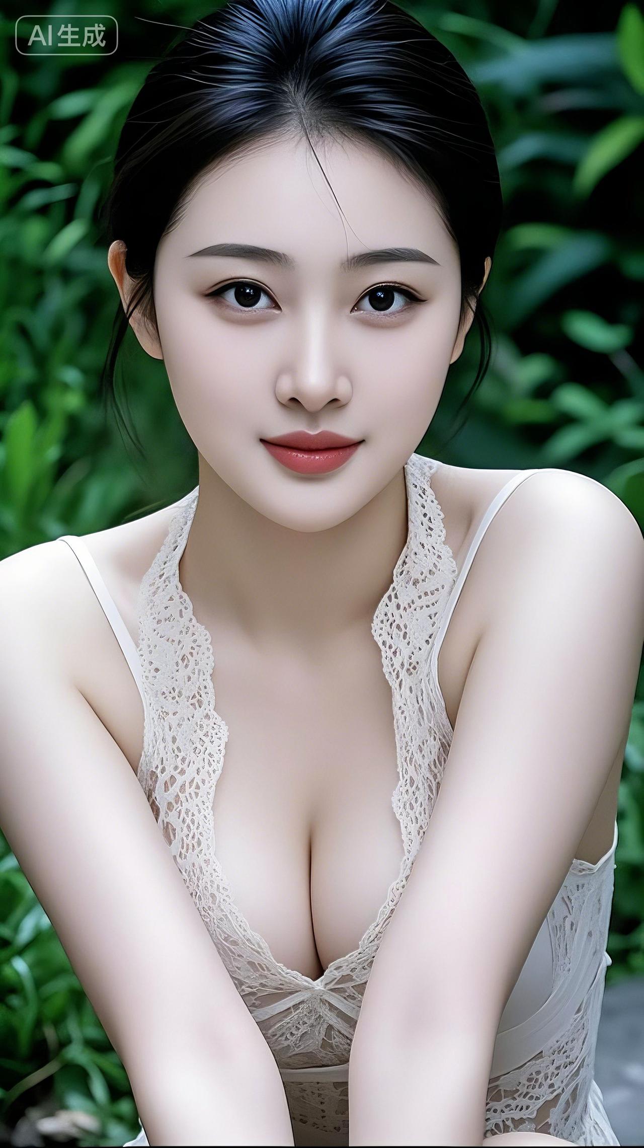 绿植前人像 抖音ai创作