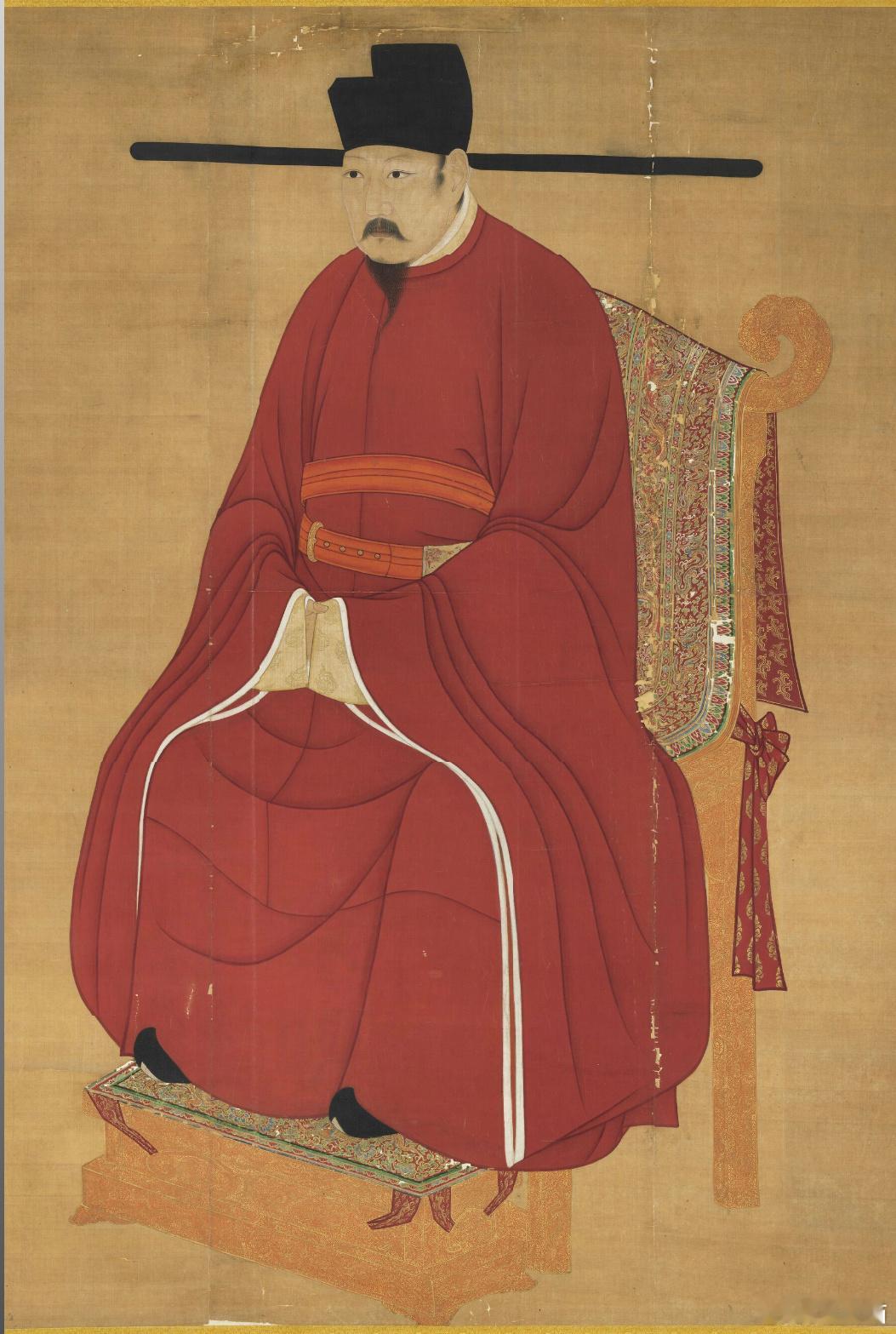 仁宗坐像轴，台北故宫博物院/藏 ​​​