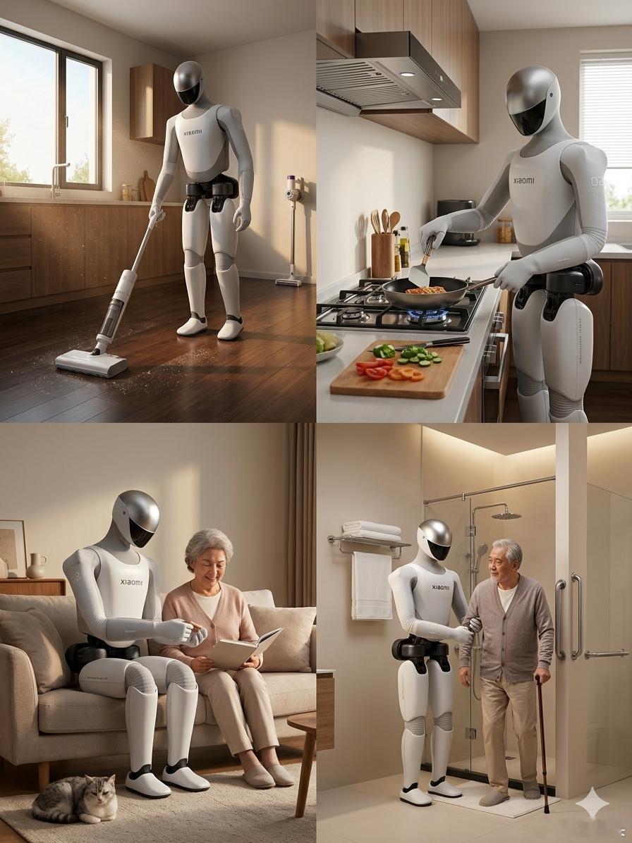 具身智能的风口已经到来！现在居然就在想，是不是等我老了，可以让小米机器人来照顾我