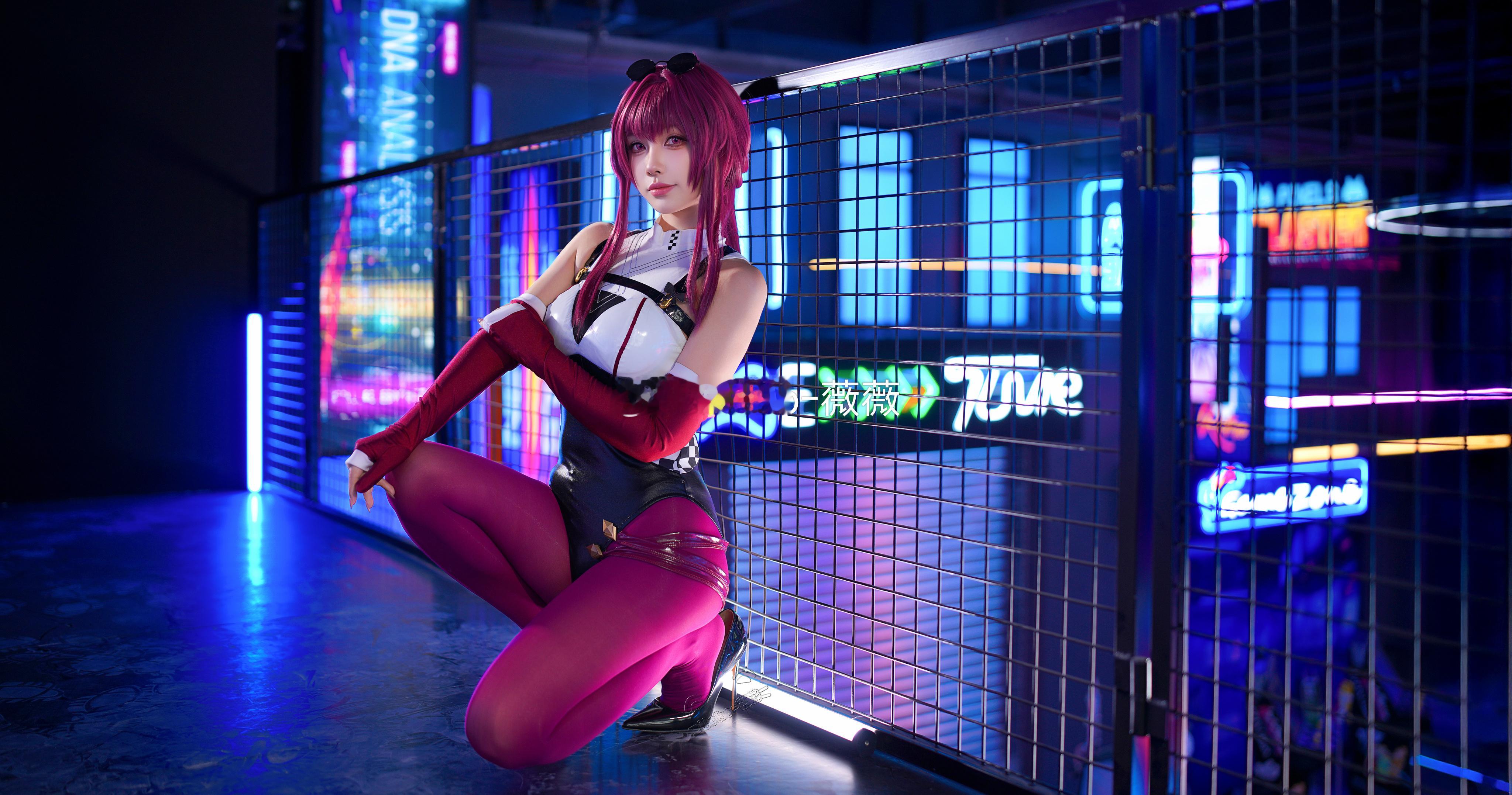 Neko_薇薇二次元cos大赏春日次元纪星穹铁道卡芙卡  卡芙卡赛车娘出境：本人