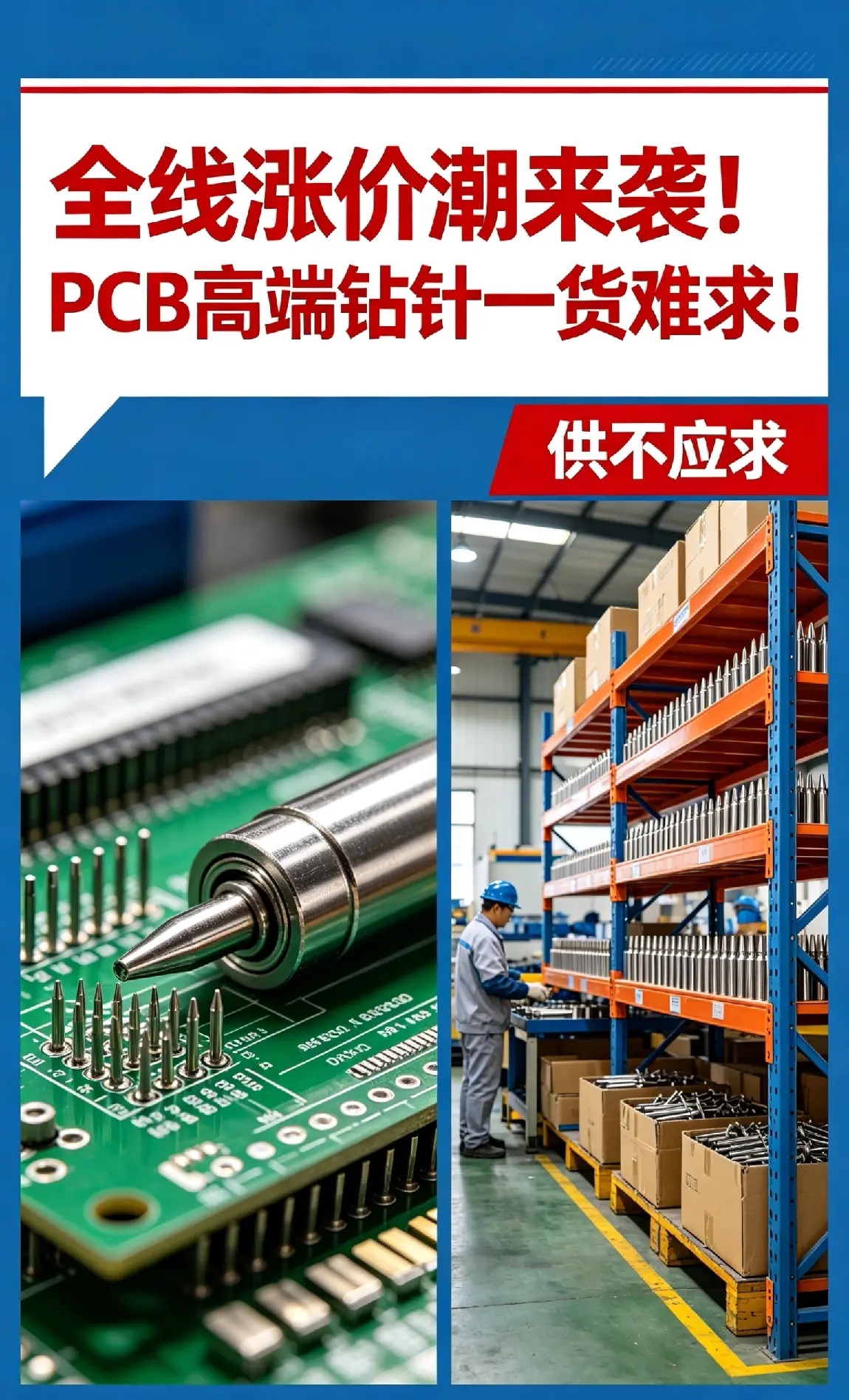 全线涨价潮来袭！PCB高端钻针一货难求！ PCB生产关键耗材钻针正迎来史诗级景气