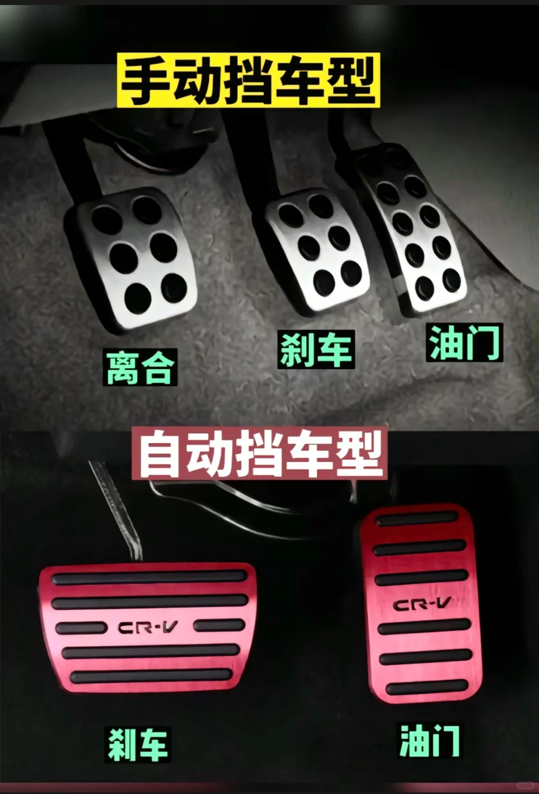 手动挡车型与自动挡车型正确开法