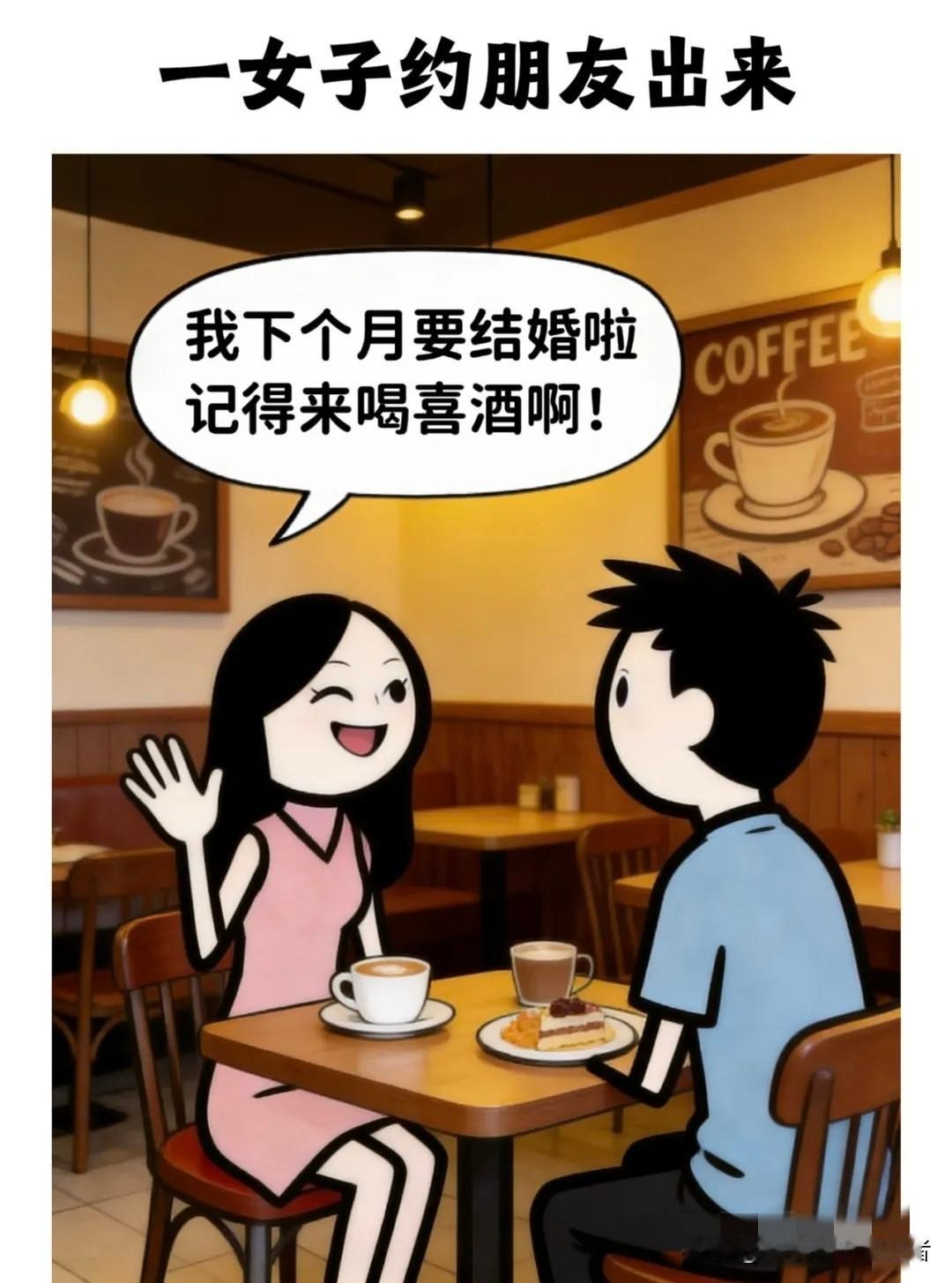 逗乐你：女生：我下个月要结婚啦！记得来喝喜酒啊！男：这么快！你不是才刚分手吗？女